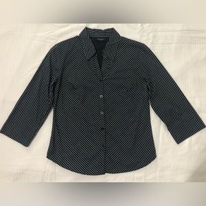 Shirt for women size L color black, brand At Last.